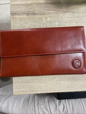 Vintage Men's Leather Clutch Wallet - Brown